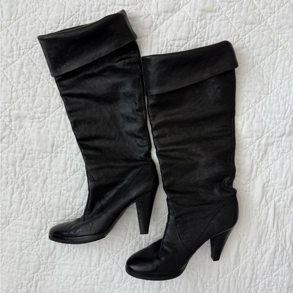 Authentic MICHAEL KORS FLEUR Black Leather Designer Convertible Tall - Picture 4 of 13